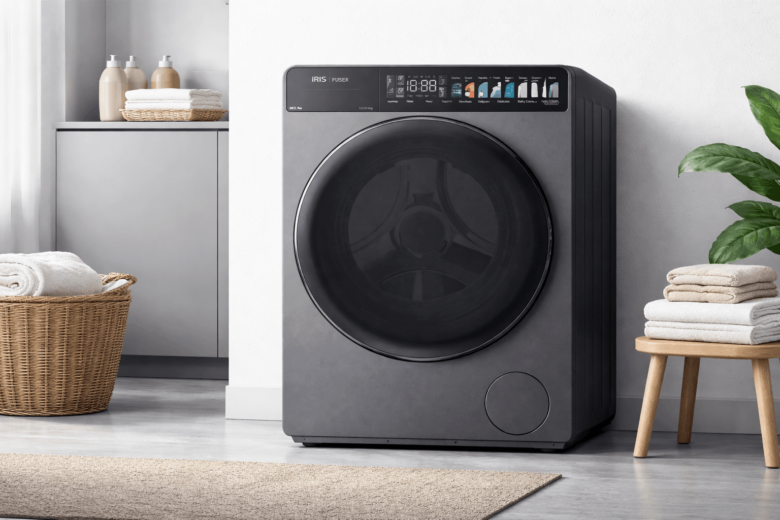 MACHNIE MAL Lavante séchante PURA 10,5/7 KG DARK SILVER